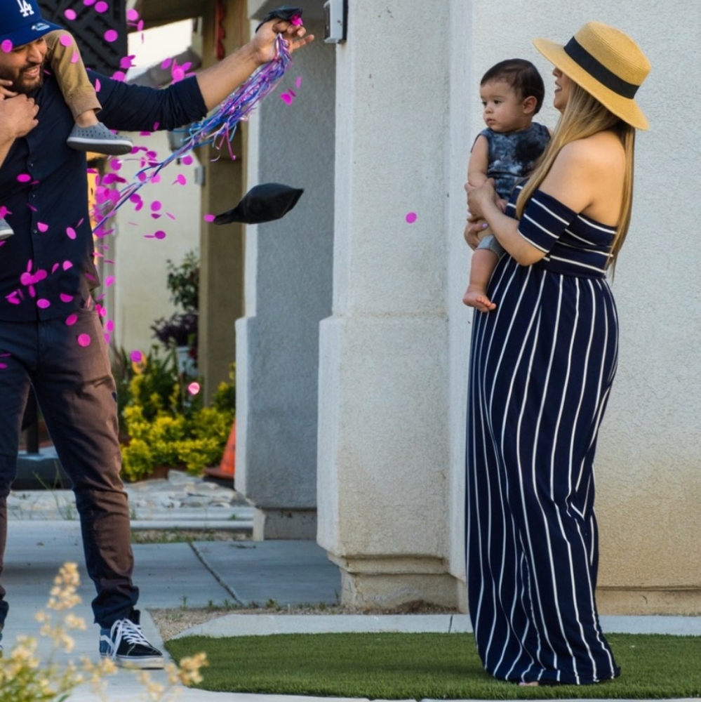 Maternity maxi dress